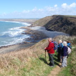 Walking breaks with Budock Vean and Bedruthen Steps Hotels hiking in Cornwall on the south west coast path national trail