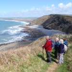 Marcher avec des pauses Budock Vean et Bedruthen Steps Hôtels randonnée à Cornwall sur le chemin de la côte sud-ouest sentier national